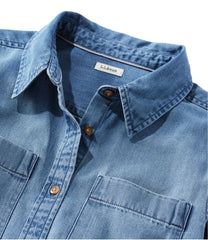 L.L.Bean Online | Women's L.L. Bean Heritage Washed Denim Shirt Dress
