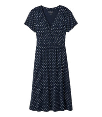 L.L.Bean On Sale | Women's Summer Knit Dress, Short-Sleeve Print