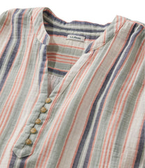 L.L.Bean Outlet | Women's Cloud Gauze Short-Sleeve Shift Dress, Stripe