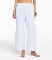 L.L.Bean Online | Women's Cloud Gauze Wide-Leg Pants, Stripe