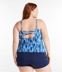 L.L.Bean Online | Women's New Currents Swimwear, Squareneck Tankini Top Print