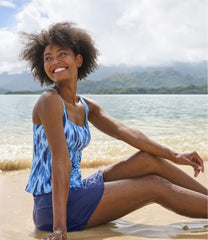 L.L.Bean Online | Women's New Currents Swimwear, Squareneck Tankini Top Print