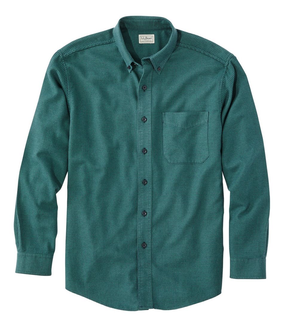 L.L.Bean New | Men's Wicked Good Flannel Shirt, Traditional Fit, Houndstooth