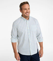 L.L.Bean Online | Men's Comfort Stretch Performance® Shirt, Long-Sleeve, Slightly Fitted Untucked Fit, Plaid