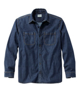 L.L.Bean | Men's BeanFlex® Denim Shirt, Traditional Untucked Fit