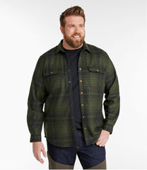 L.L.Bean New | Men's Maine Guide Lightweight Wool Field Shirt, Plaid