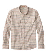 L.L.Bean For Sale | Men's Stonecoast Hemp Shirt, Long-Sleeve, Slightly Fitted Untucked Fit, Stripe