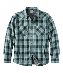 L.L.Bean Discount | Men's Katahdin Performance Flannel Shirt-Jacket, Hi-Pile Fleece-Lined Plaid