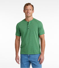 L.L.Bean For Sale | Men's Comfort Stretch Pima Tee Shirt, Short-Sleeve Henley