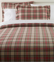 L.L.Bean | Heritage Chamois Flannel Comforter Cover Collection, Plaid