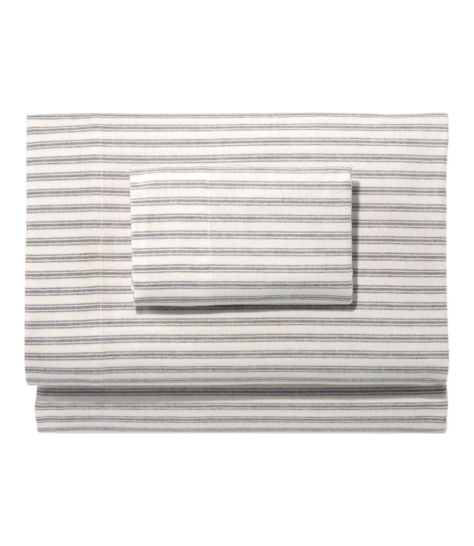 L.L.Bean Discount | Ultrasoft Comfort Flannel Sheet Set, Stripe