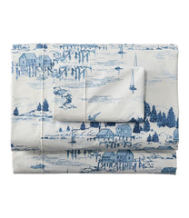 L.L.Bean Sale | Coastal Landscape Percale Sheet Collection