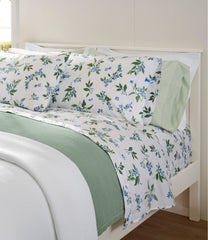 L.L.Bean New | Jess Franks Blueberry Print Percale Sheet Set Collection