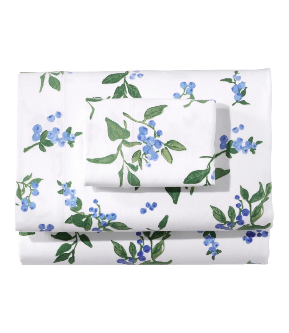 L.L.Bean On Sale | Jess Franks Blueberry Flannel Sheet Collection