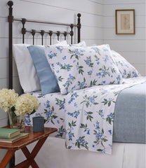L.L.Bean On Sale | Jess Franks Blueberry Flannel Sheet Collection
