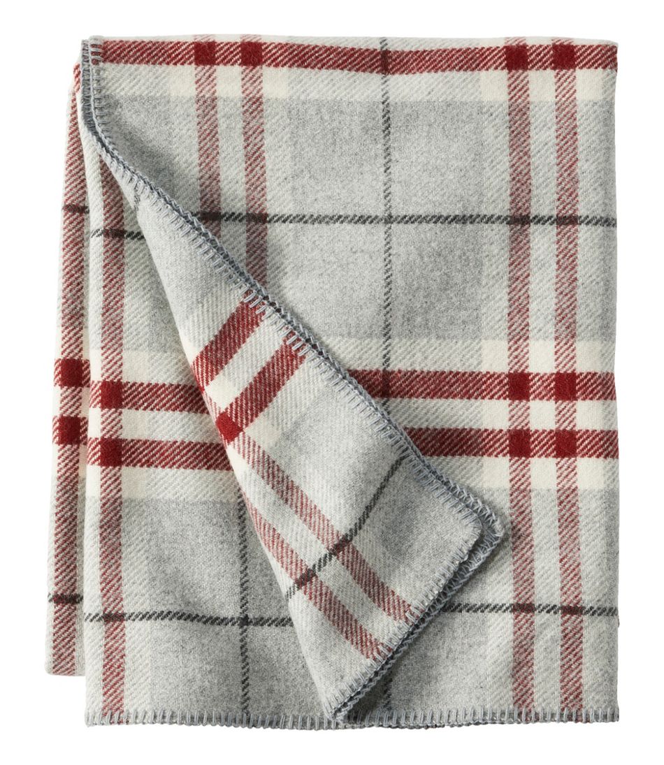 L.L.Bean Outlet | Washable Wool Blanket, Plaid
