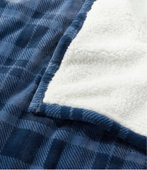 L.L.Bean Sale | Wicked Plush Sherpa Throw, Plaid