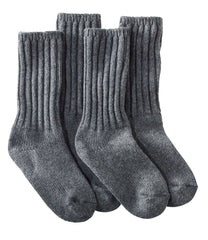 L.L.Bean New | Adults' Merino Wool Ragg Socks, 10" 2-Pack