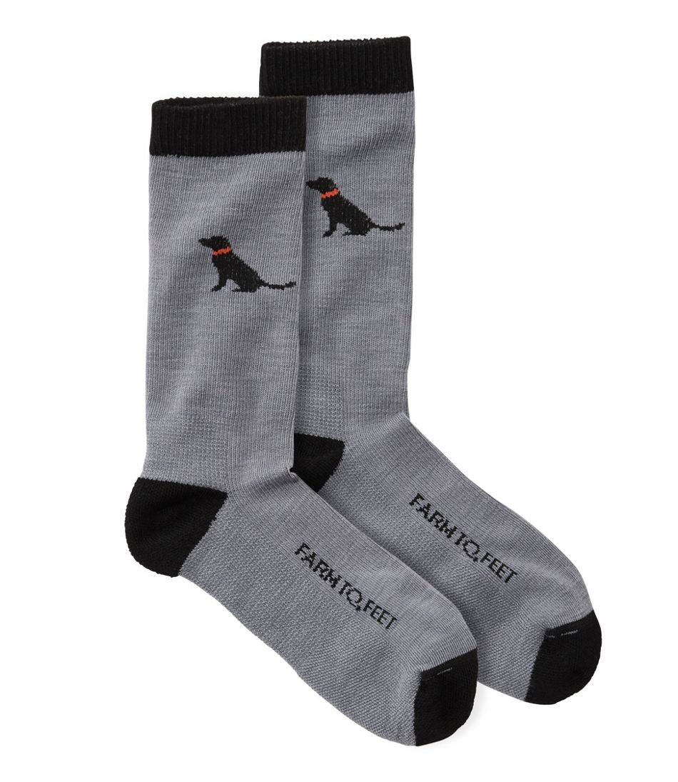 L.L.Bean Outlet | Adults' Farm to Feet Sunderland Crew Socks, Light Cushion