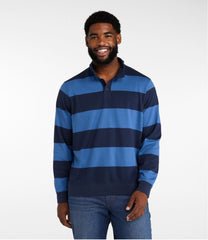 L.L.Bean New | Men's Bean's Vintage Soft Rugby, Mockneck, Stripe