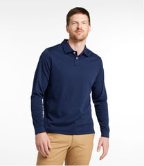 L.L.Bean Outlet | Men's Comfort Stretch Performance® Polo, Long-Sleeve, Slightly Fitted