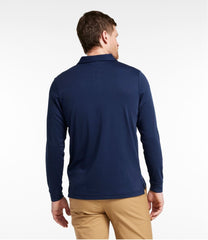 L.L.Bean Outlet | Men's Comfort Stretch Performance® Polo, Long-Sleeve, Slightly Fitted