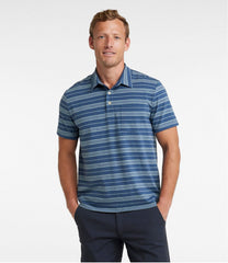 L.L.Bean New | Men's Lakewashed Performance Polo, Short-Sleeve, Stripe