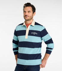 L.L.Bean Discount | Men's Bean's Vintage Soft Rugby, Stripe Embroidered