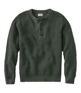 L.L.Bean Online | Men's Organic Cotton Waffle Sweater, Henley