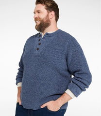 L.L.Bean Online | Men's Organic Cotton Waffle Sweater, Henley