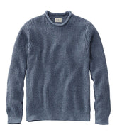 L.L.Bean New | Men's Organic Cotton Waffle Sweater, Rollneck Crew
