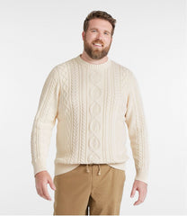 L.L.Bean | Men's Bean's Heritage Soft Cotton Fisherman Sweater, Crewneck