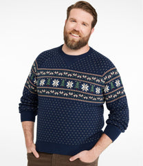 L.L.Bean On Sale | Men's Wicked Soft Cotton/Cashmere Sweater, Crewneck, Pattern