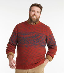 L.L.Bean Outlet | Men's Bean's Classic Ragg Wool Sweater, Crewneck, Fair Isle