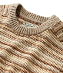 L.L.Bean On Sale | Men's Sunwashed Textured Cotton Sweater, Crewneck, Stripe
