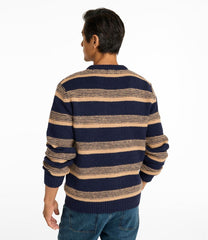 L.L.Bean Discount | Men's Bean's Classic Ragg Wool Sweater, Crewneck, Stripe