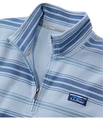 L.L.Bean For Sale | Men's Comfort Stretch Performance® Piqué, Quarter-Zip Pullover, Stripe