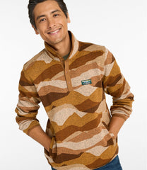 L.L.Bean Online | Men's Sweater Fleece Pullover, Print