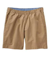 L.L.Bean Sale | Men's Lakewashed Stretch Khaki Shorts, Pull-On, 8"