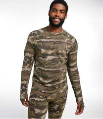 L.L.Bean Online | Men's Heavyweight Base Layer Crew Top, Print