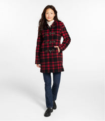 L.L.Bean New | Women's Classic Lambswool Duffel Coat, Pattern
