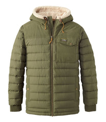 L.L.Bean Sale | Men's Mountain Classic Down Hooded Jacket, Sherpa-Lined