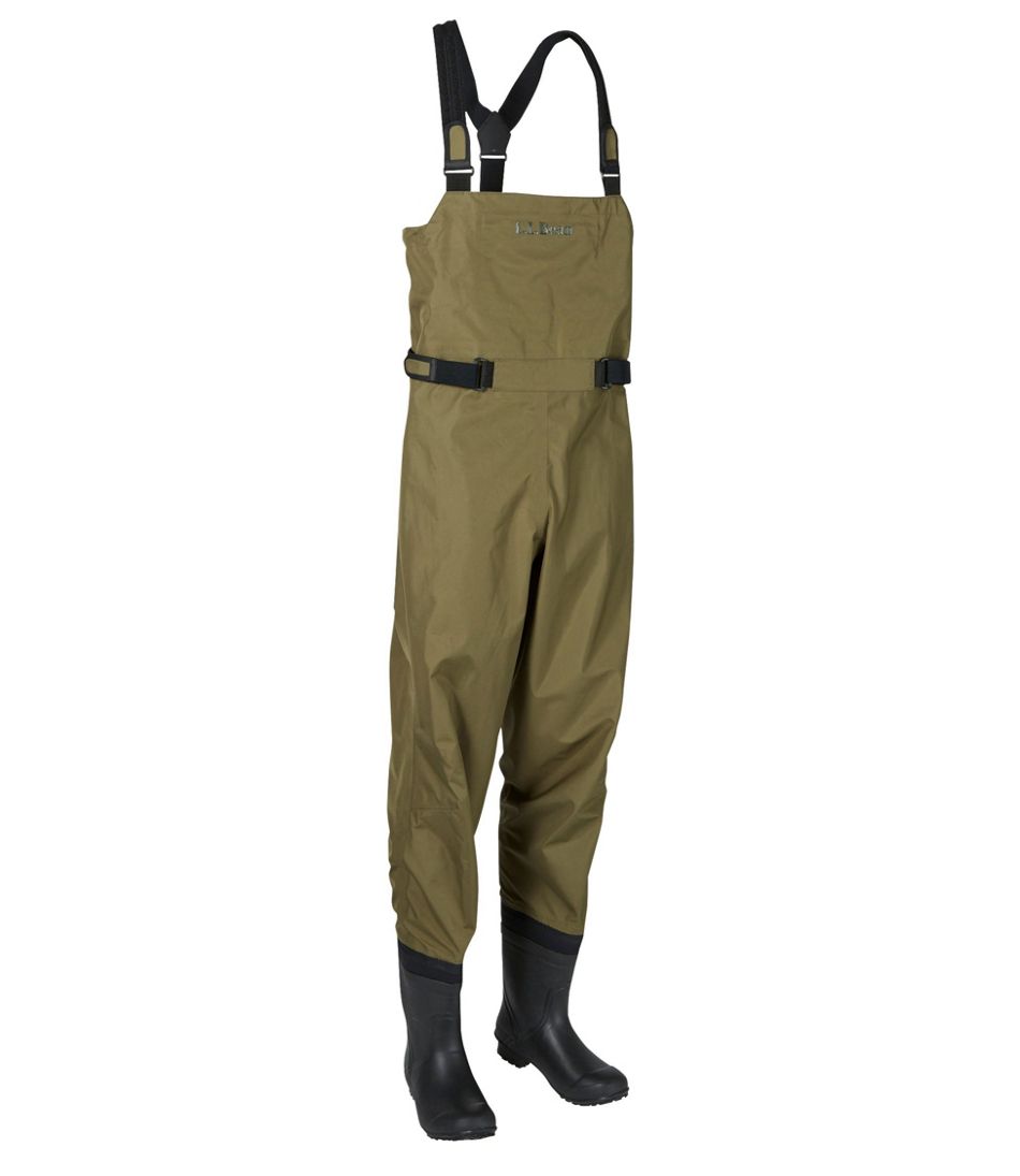 L.L.Bean New | Men's Angler Super Seam TEK Boot-Foot Waders
