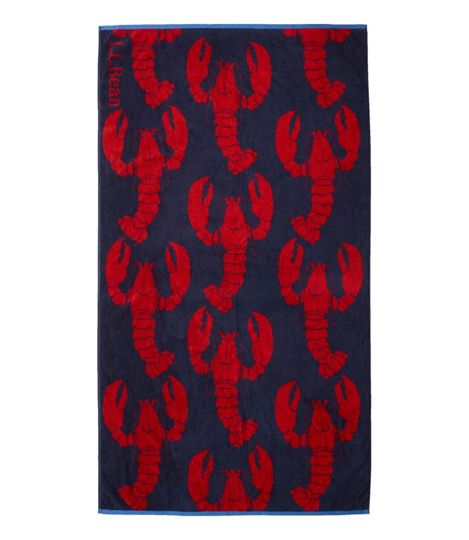 L.L.Bean Discount | Seaside Beach Towel, Lobsters