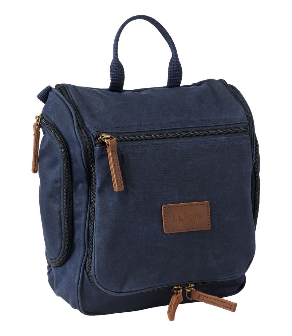 L.L.Bean Discount | Waxed-Canvas Personal Organizer Toiletry Bag, Medium