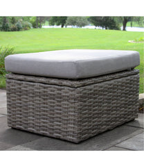 L.L.Bean For Sale | Wicker Storage Sofa and Teak Coffee Table Set