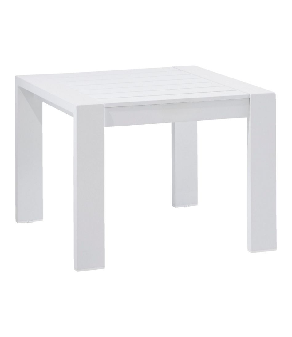 L.L.Bean For Sale | White Aluminum Deep Seating Side Table