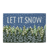 L.L.Bean | Indoor/Outdoor Vacationland Rug, Frosted Trees