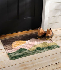 L.L.Bean New | Printed Recycled Waterhog Doormat, Sunset