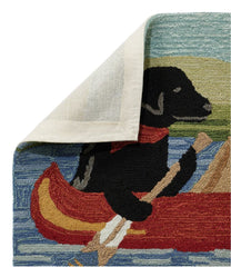 L.L.Bean | Indoor/Outdoor Vacationland Runner, Dog Canoe